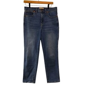 Madewell, Stovepipe Jeans, Ankle Cropped, Stretchy, Women's Sz 29, L- 37 Inches,
